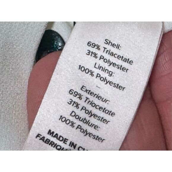 NWT Cinq a Sept Amara White Choker Mock Neck Crop Top BELL Sleeve SZ 2 - Picture 8 of 12